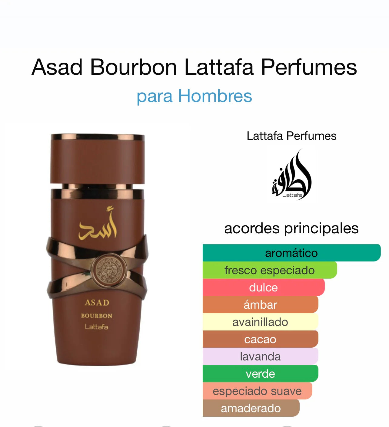 Asad Bourbon Lattafa Perfumes